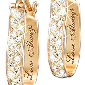 14k GOLD / SWAROVSKI CRYSTALS